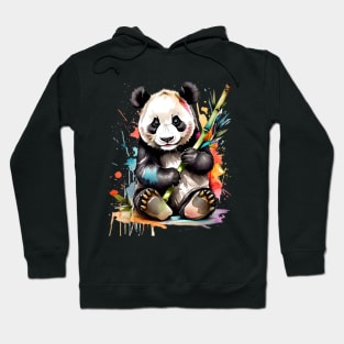 Artistic Panda Portrait V4 Hoodie